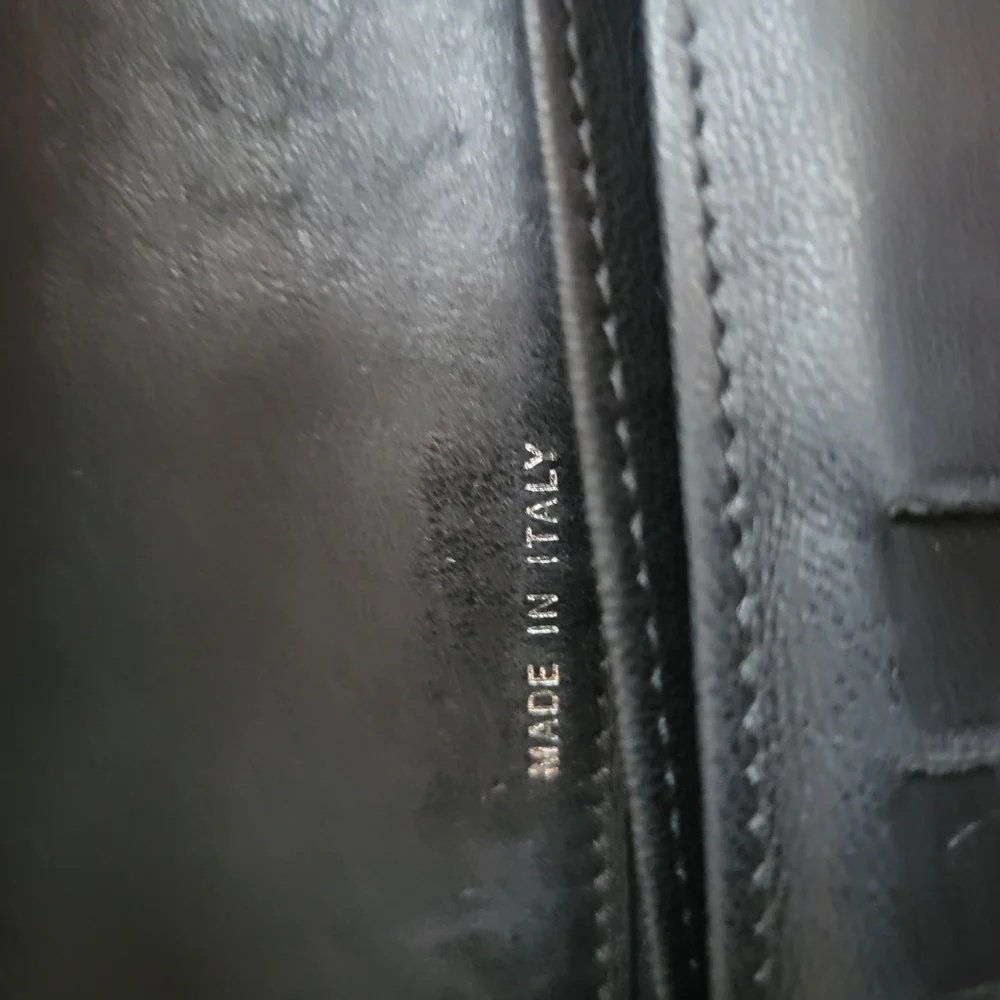 Chanel black mademoiselle Biarritz patent leather large wallet